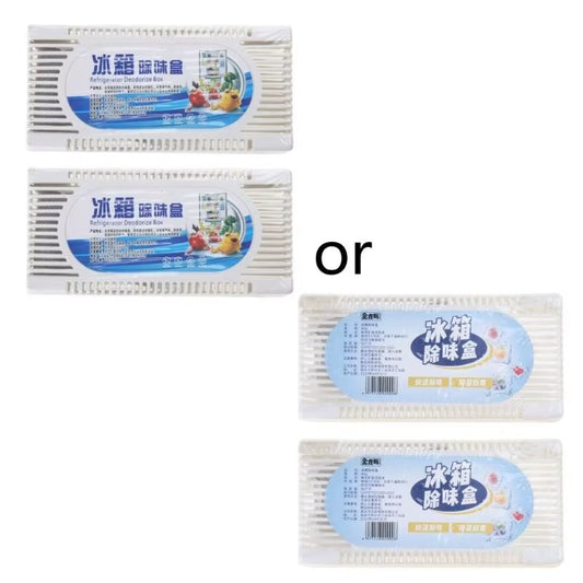 2 Box Refrigerator Air Purifier Bamboo Charcoal Activated Carbon Box Odour Absorber Closet Deodorant Freezer Deodorizer Smell